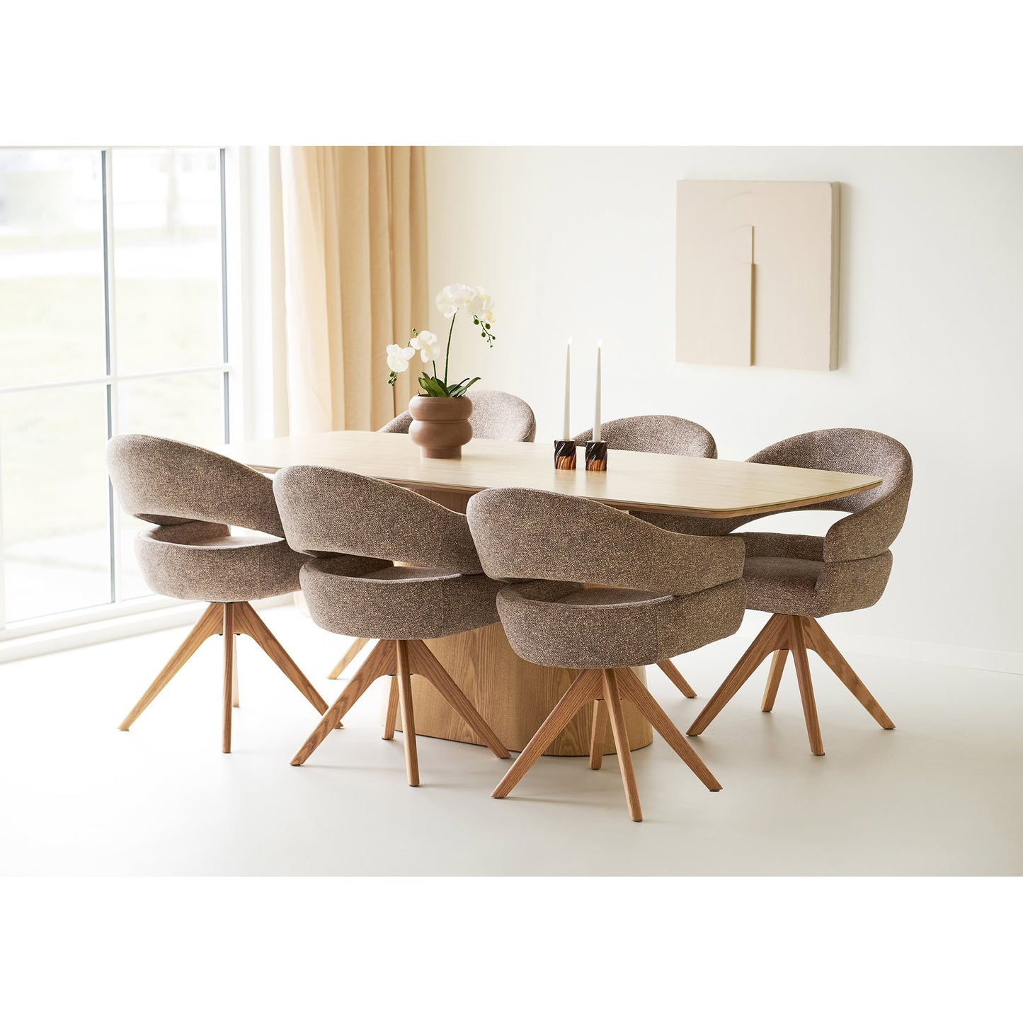 Silla de comedor Dover - Marrón