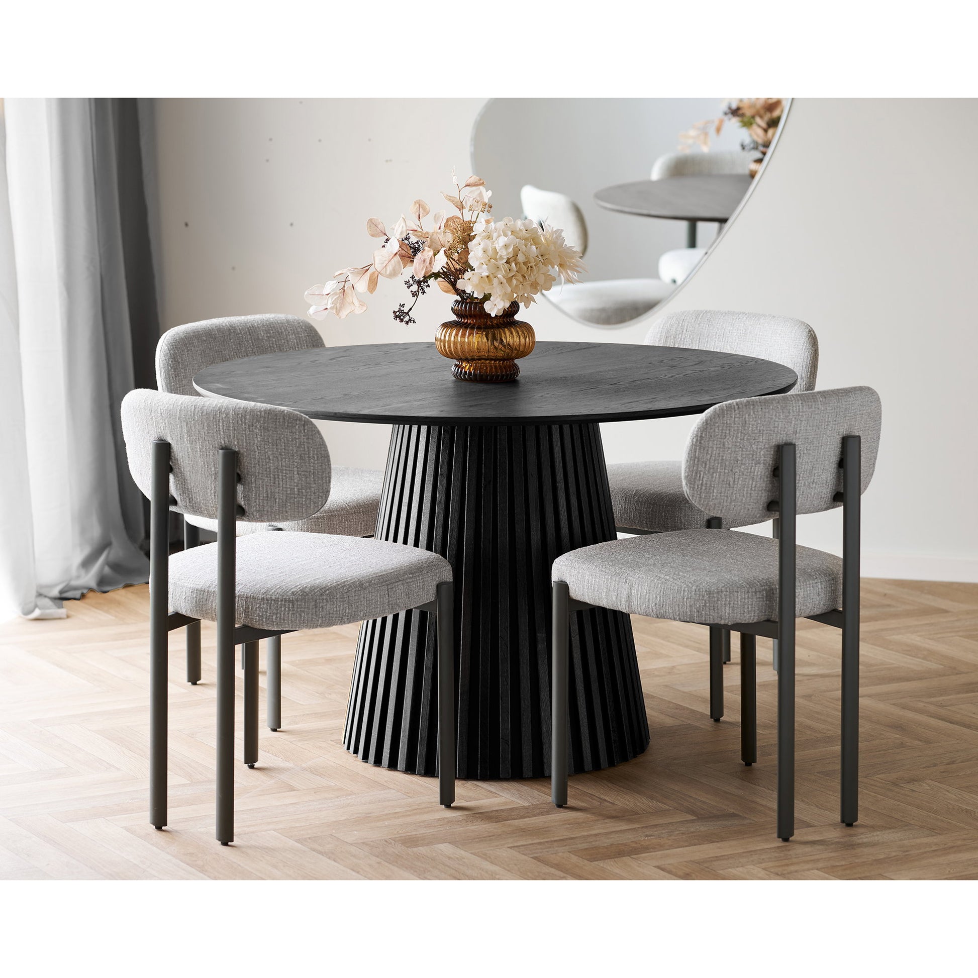 Silla de comedor Royan - Gris claro