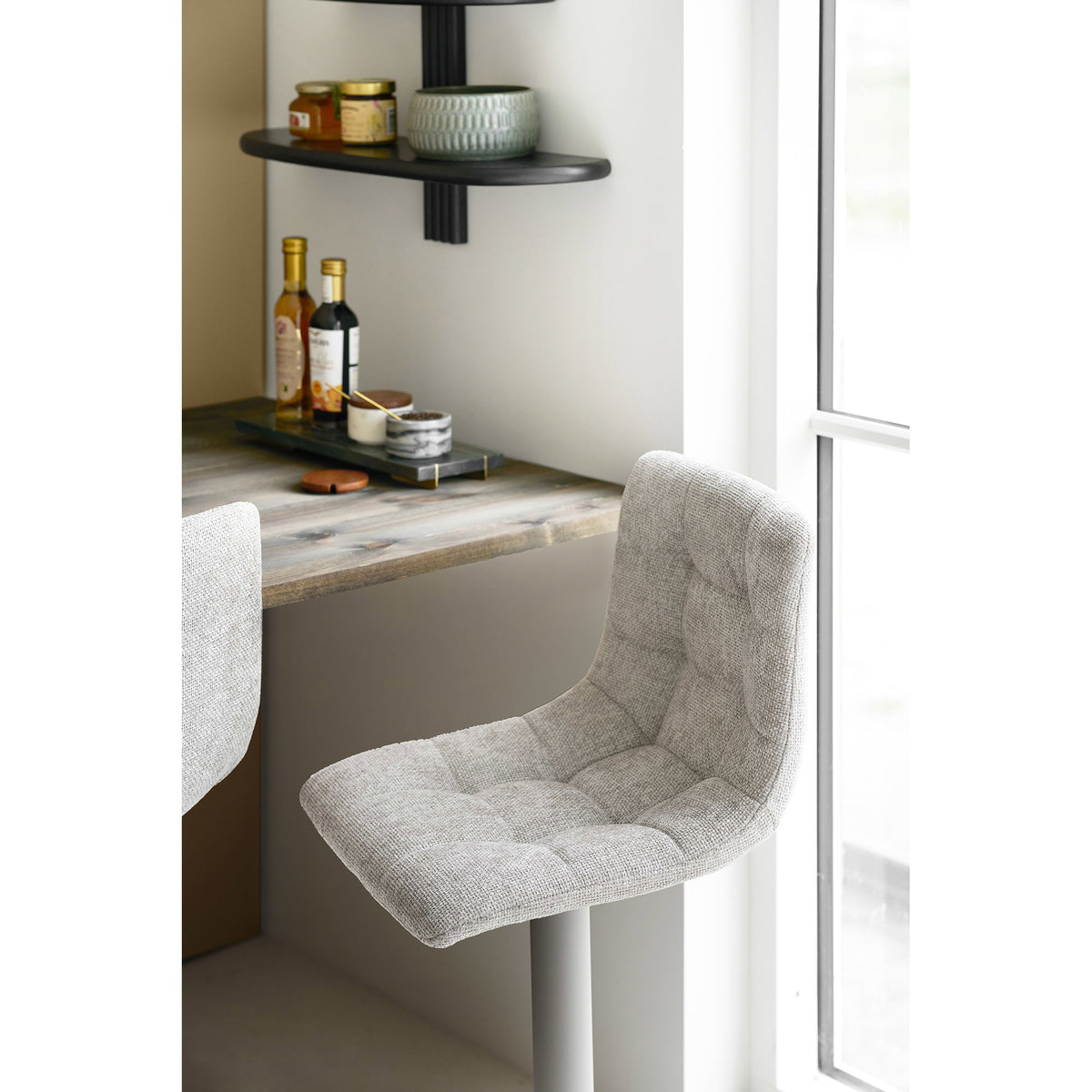 Silla de bar Middelfart - Gris