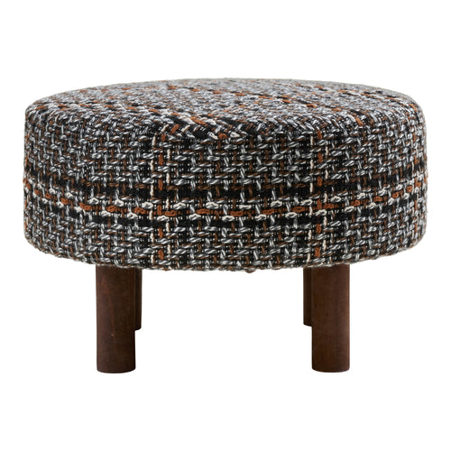 Puf Falkirk - Negro / Blanco / Marrón