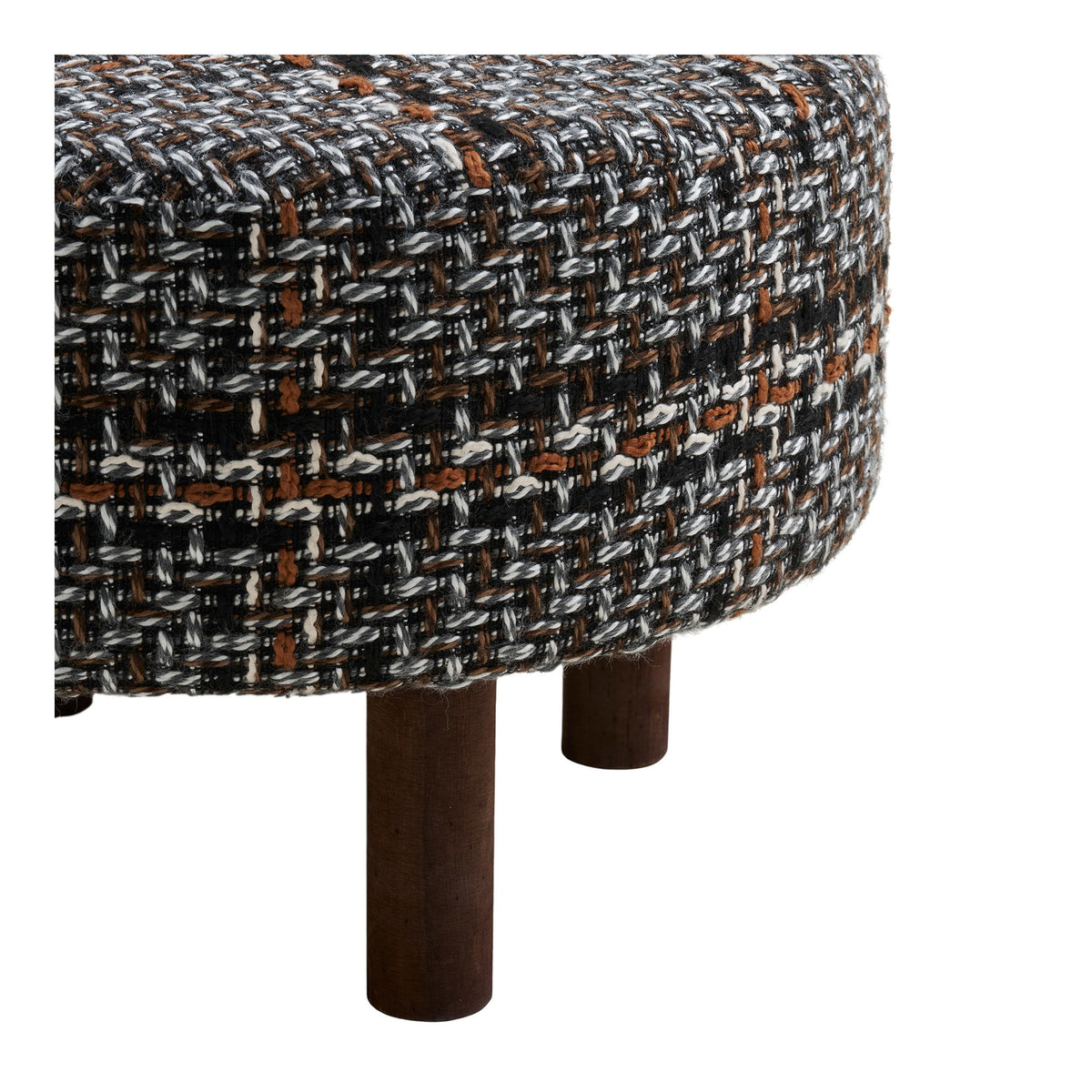 Puf Falkirk - Negro / Blanco / Marrón