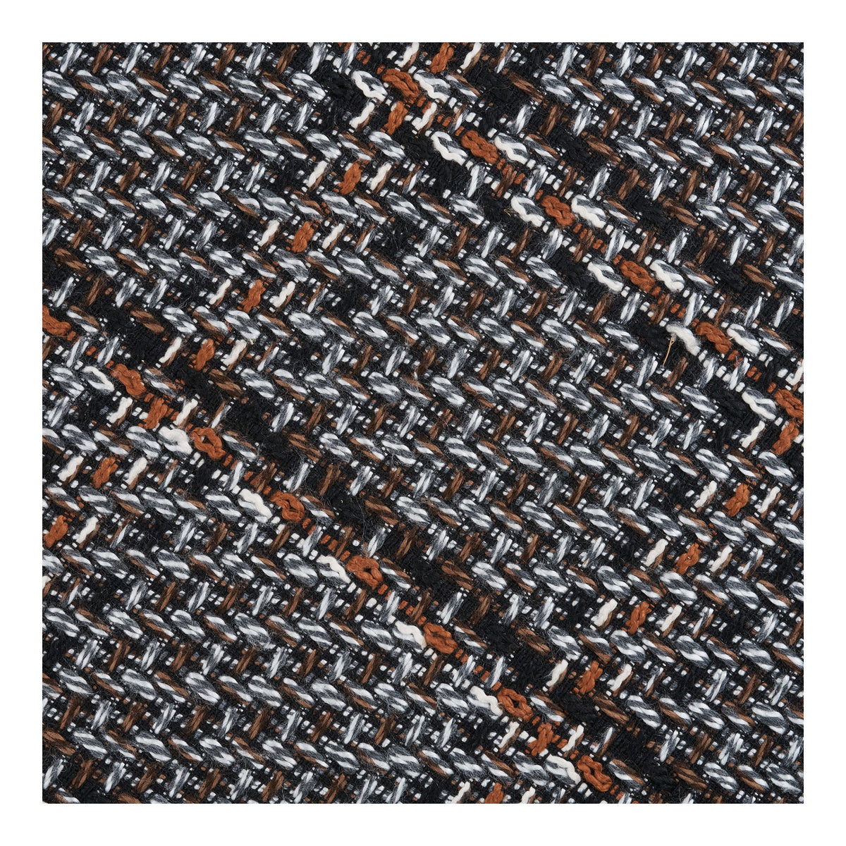 Puf Falkirk - Negro / Blanco / Marrón