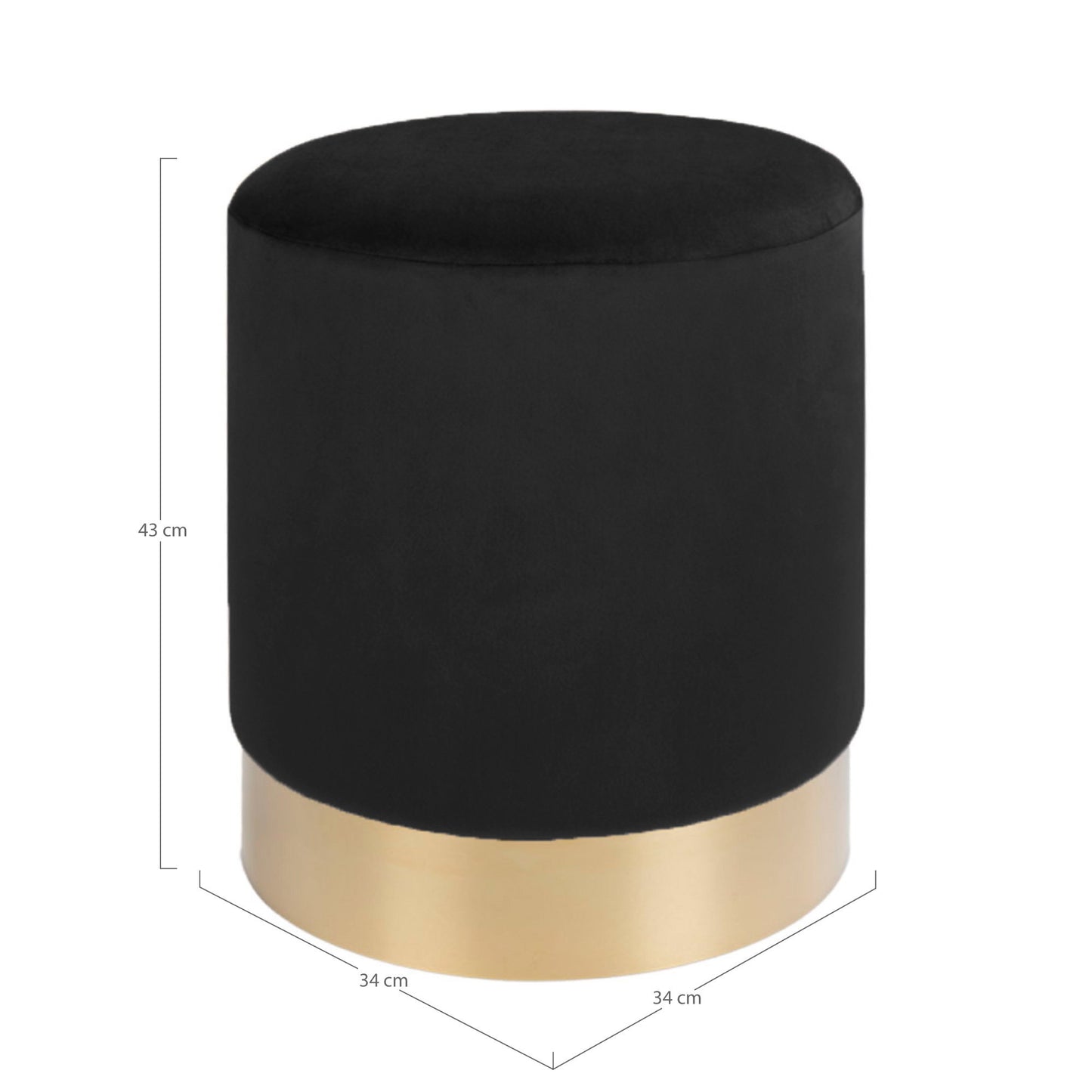Puf Gamby - Negro
