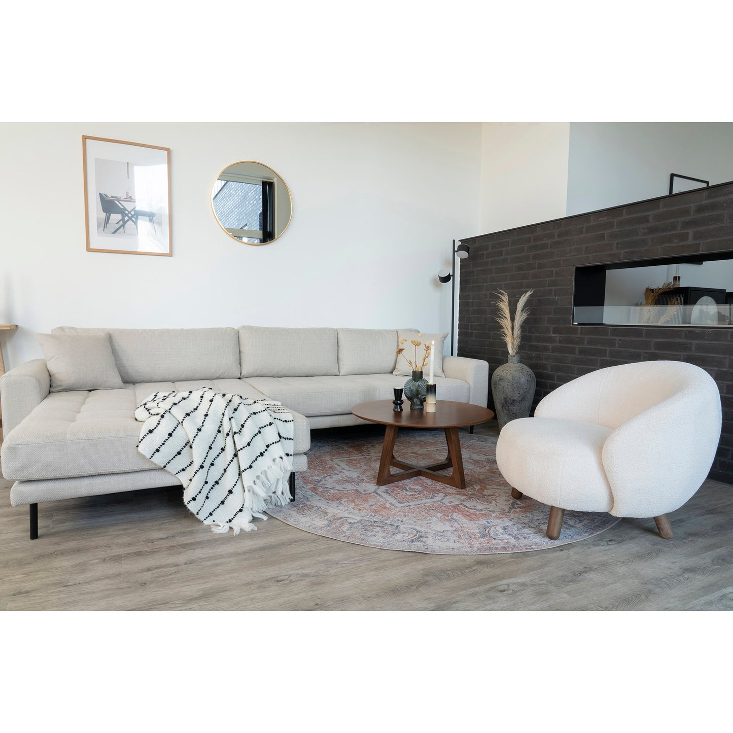 Mesa de centro Hellerup - Marrón