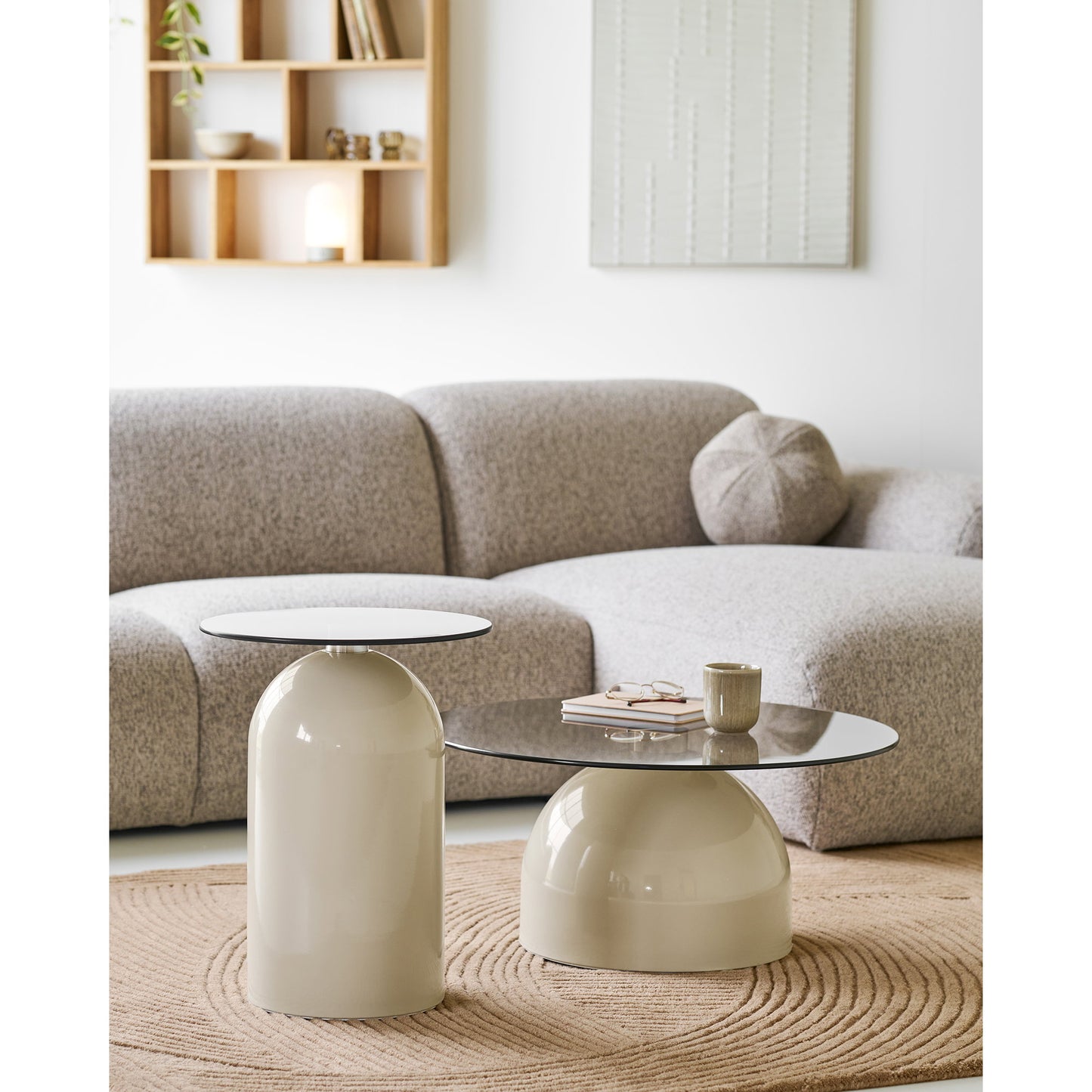 Mesa de centro Ravello - Beige / Gris