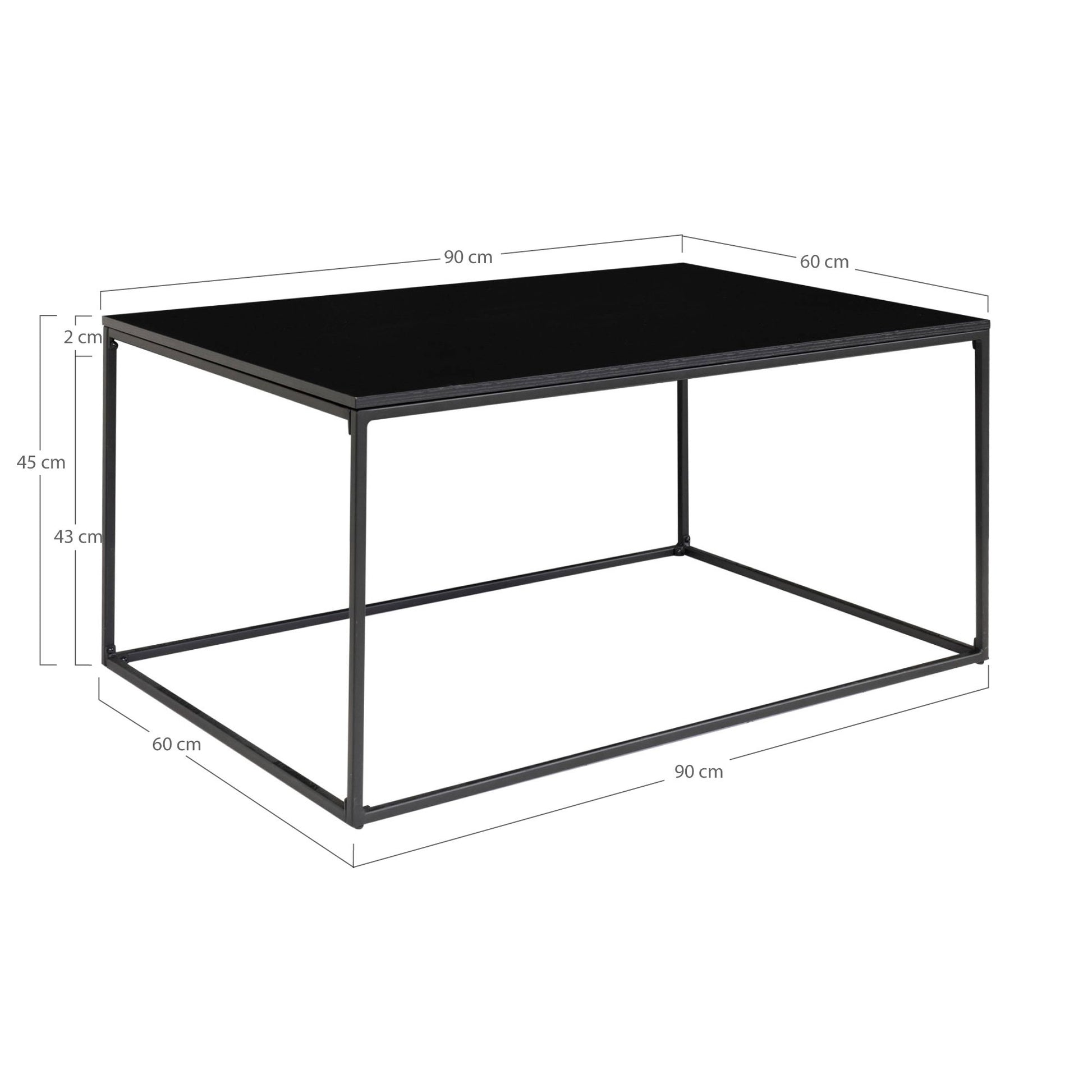 Mesa de centro Vita - Negro
