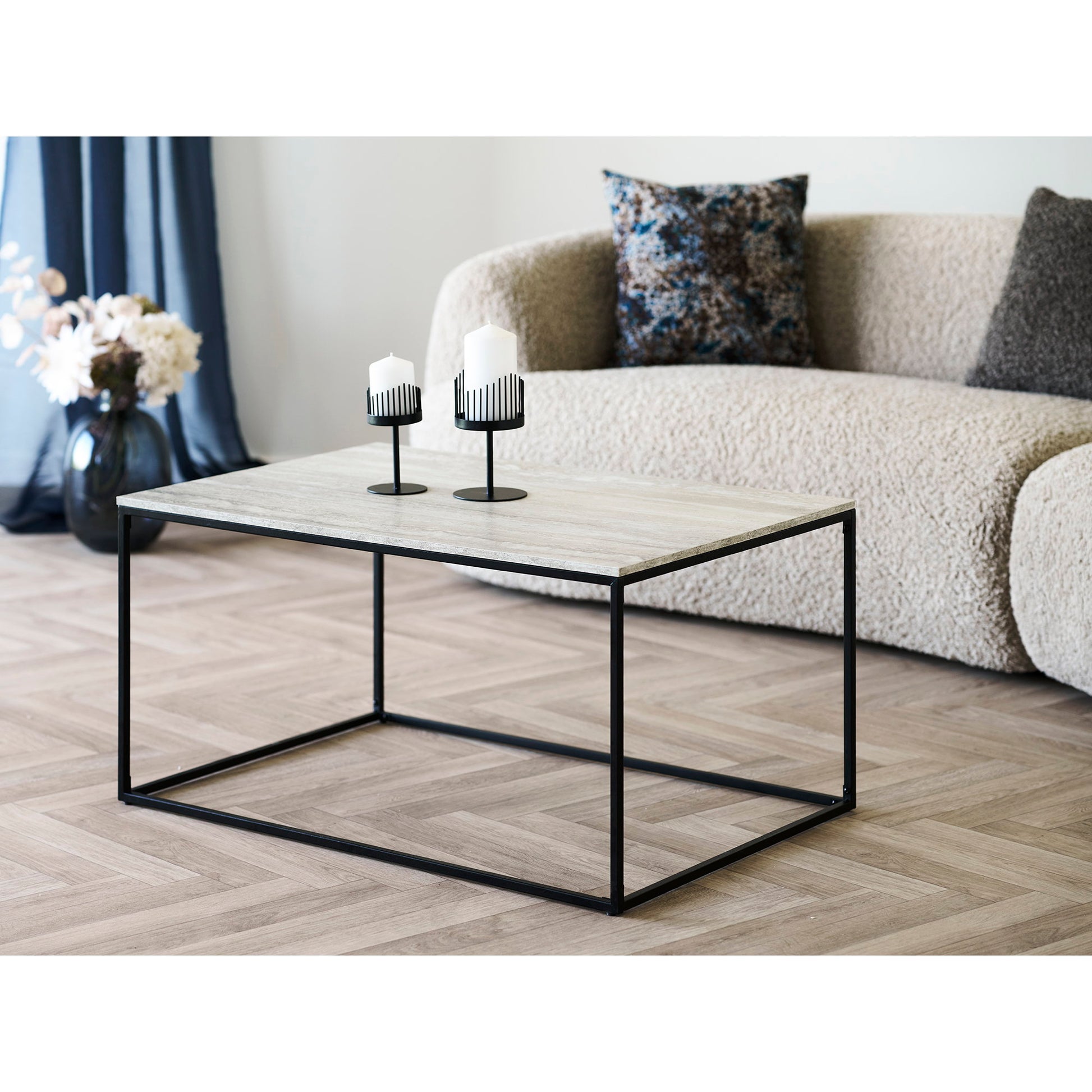 Mesa de centro Vita - Negro / Beige