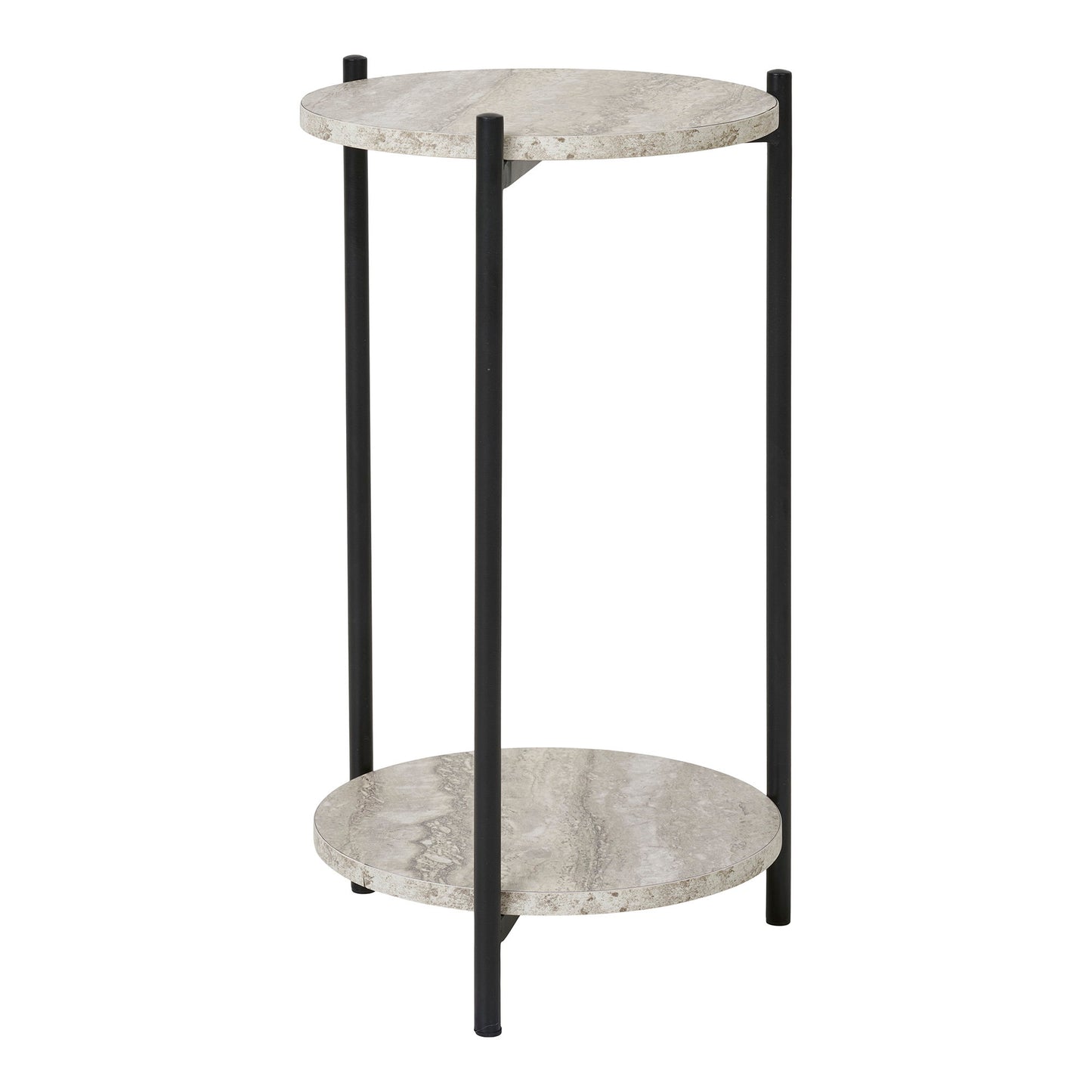 Mesa auxiliar Leuven - Negro / Beige
