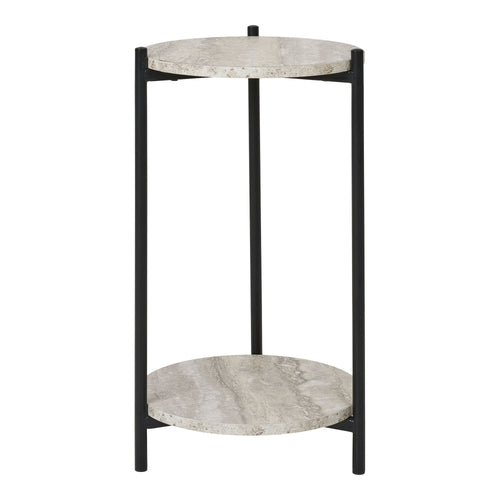 Mesa auxiliar Leuven - Negro / Beige