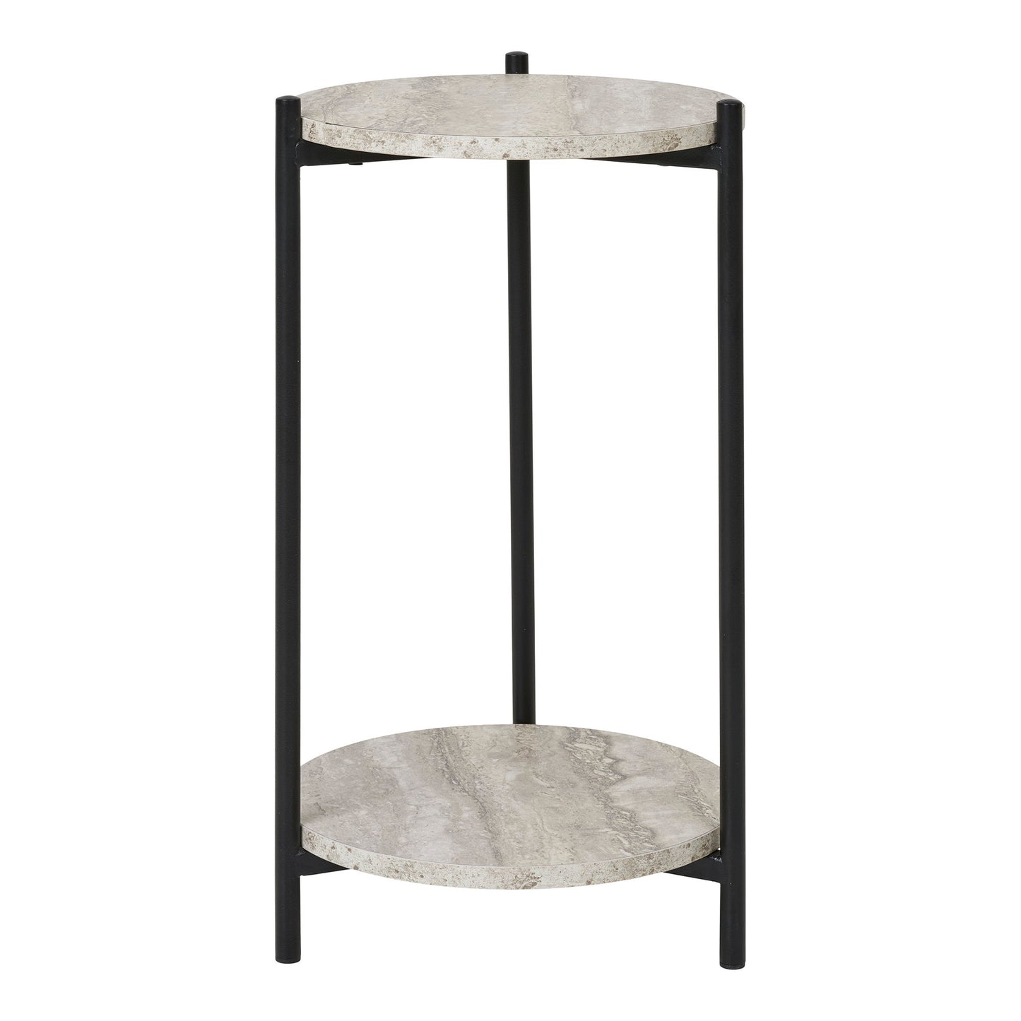 Mesa auxiliar Leuven - Negro / Beige