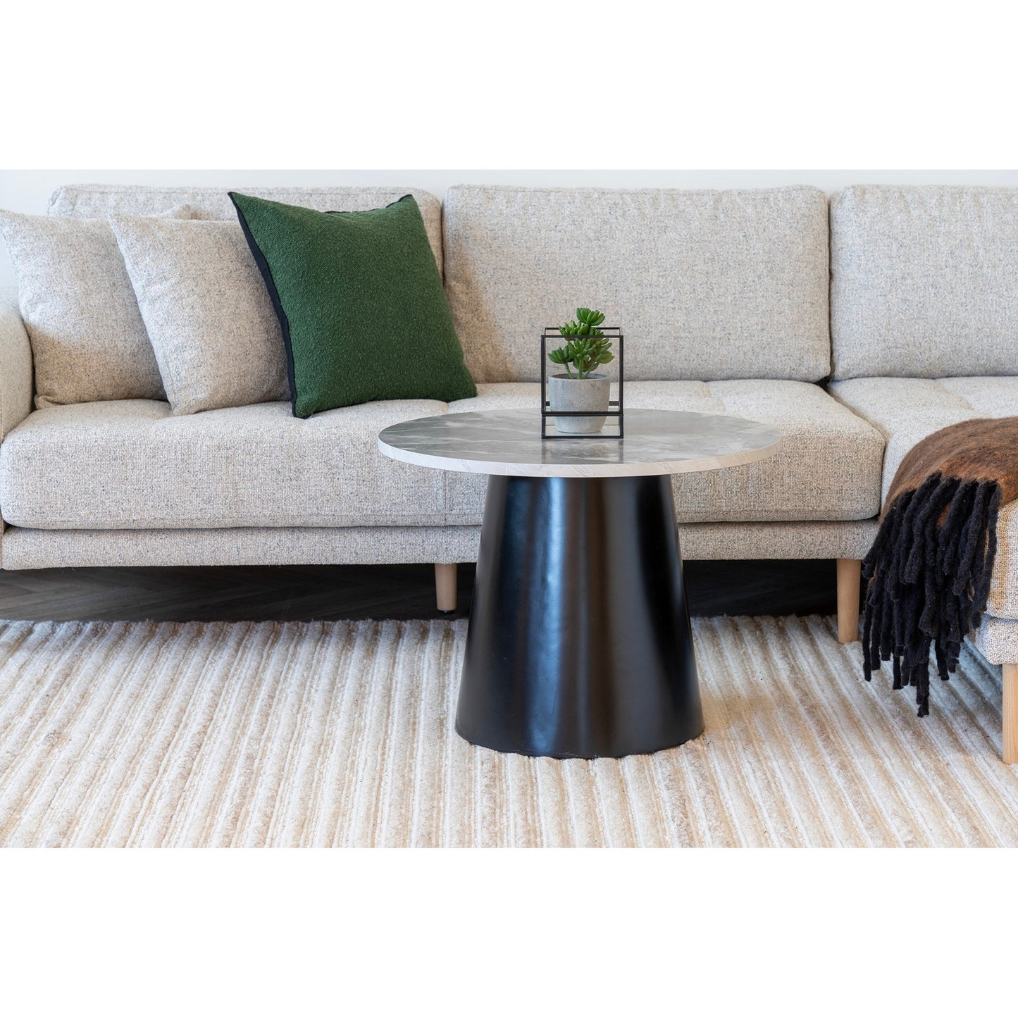 Mesa de centro Brito - Gris / Negro