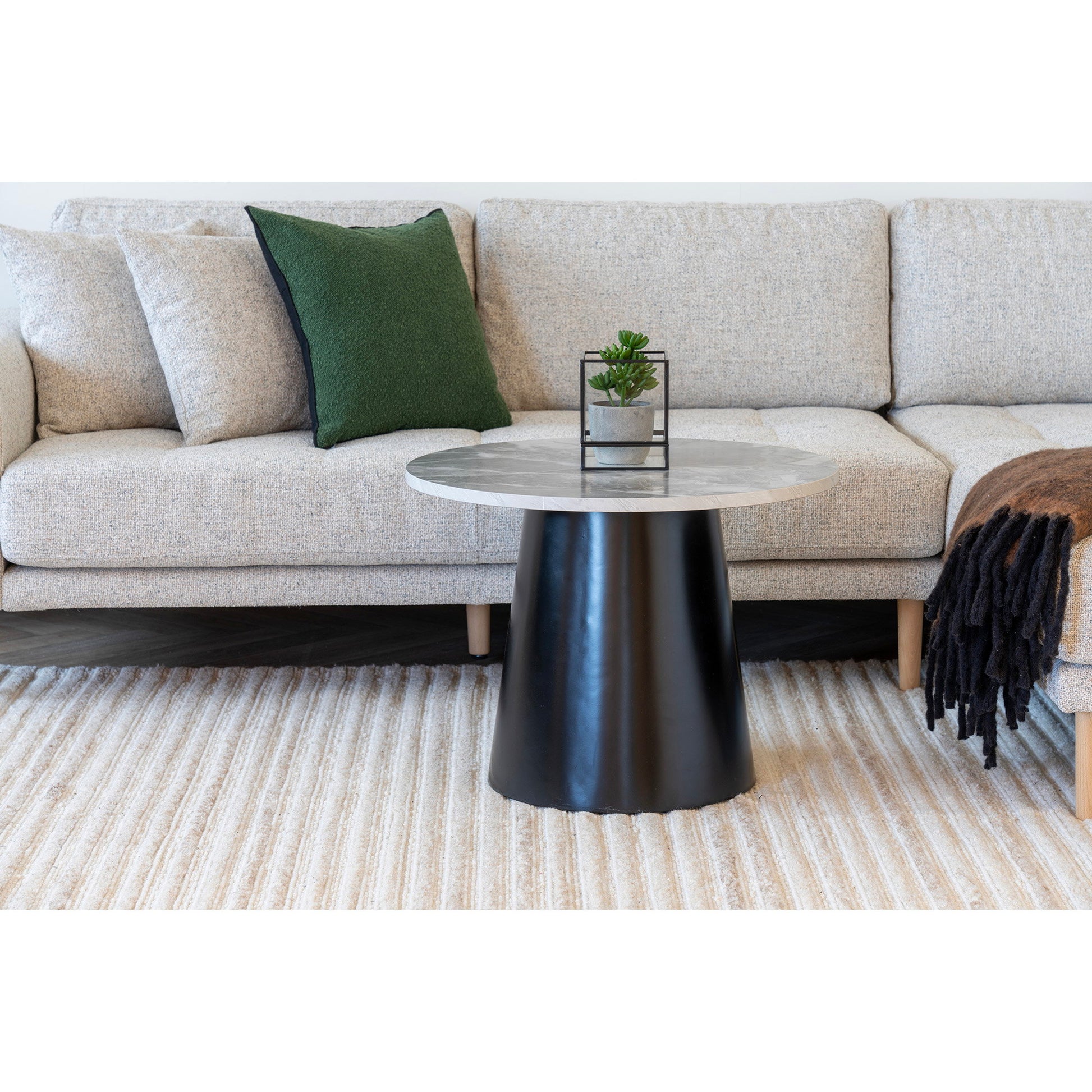 Mesa de centro Brito - Gris / Negro