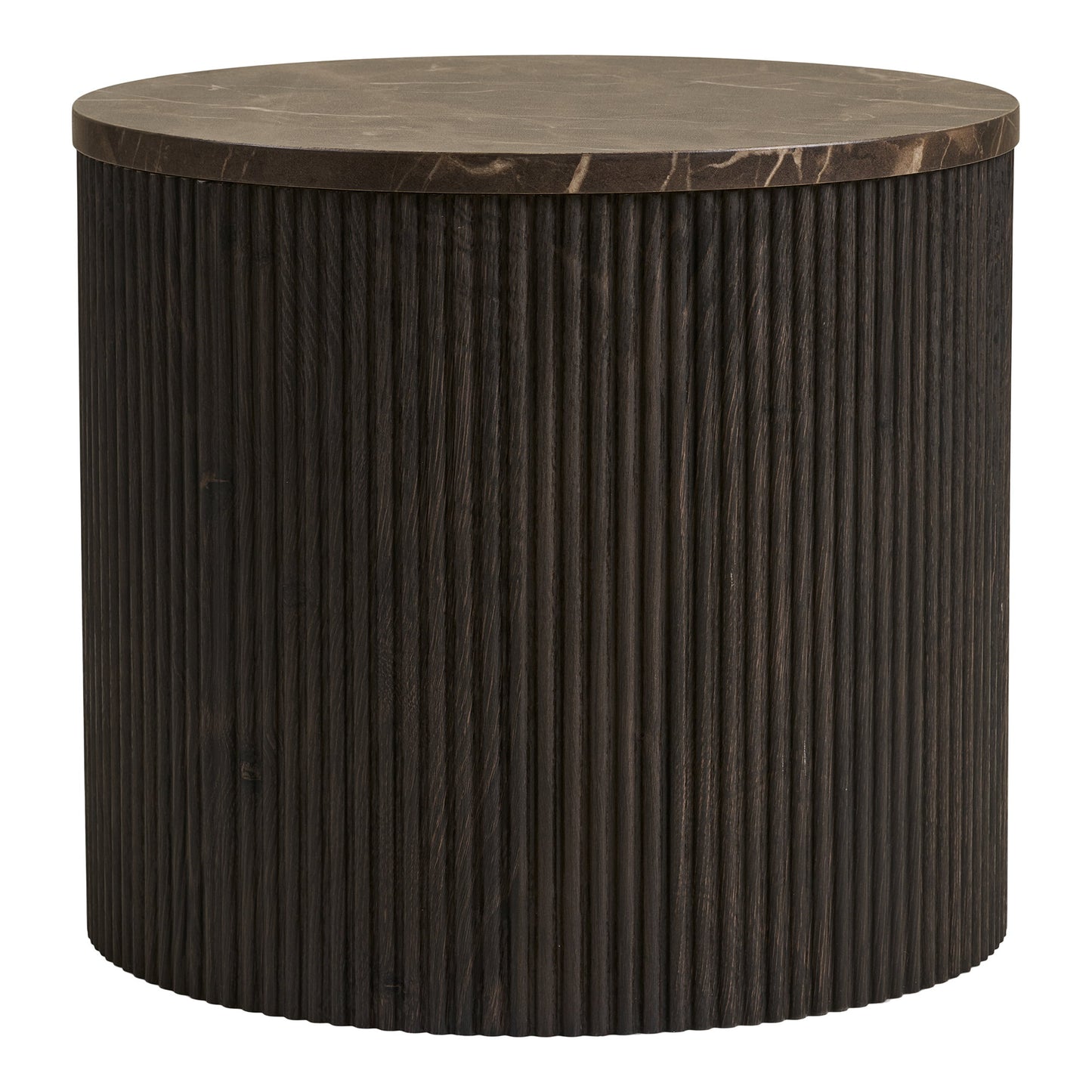 Mesa auxiliar Rota - Marrón oscuro