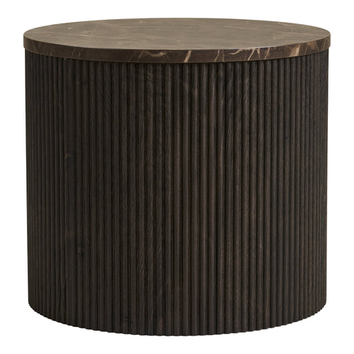 Mesa auxiliar Rota - Marrón oscuro