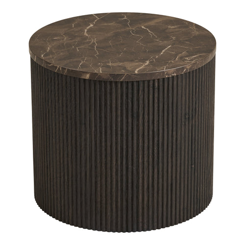 Mesa auxiliar Rota - Marrón oscuro
