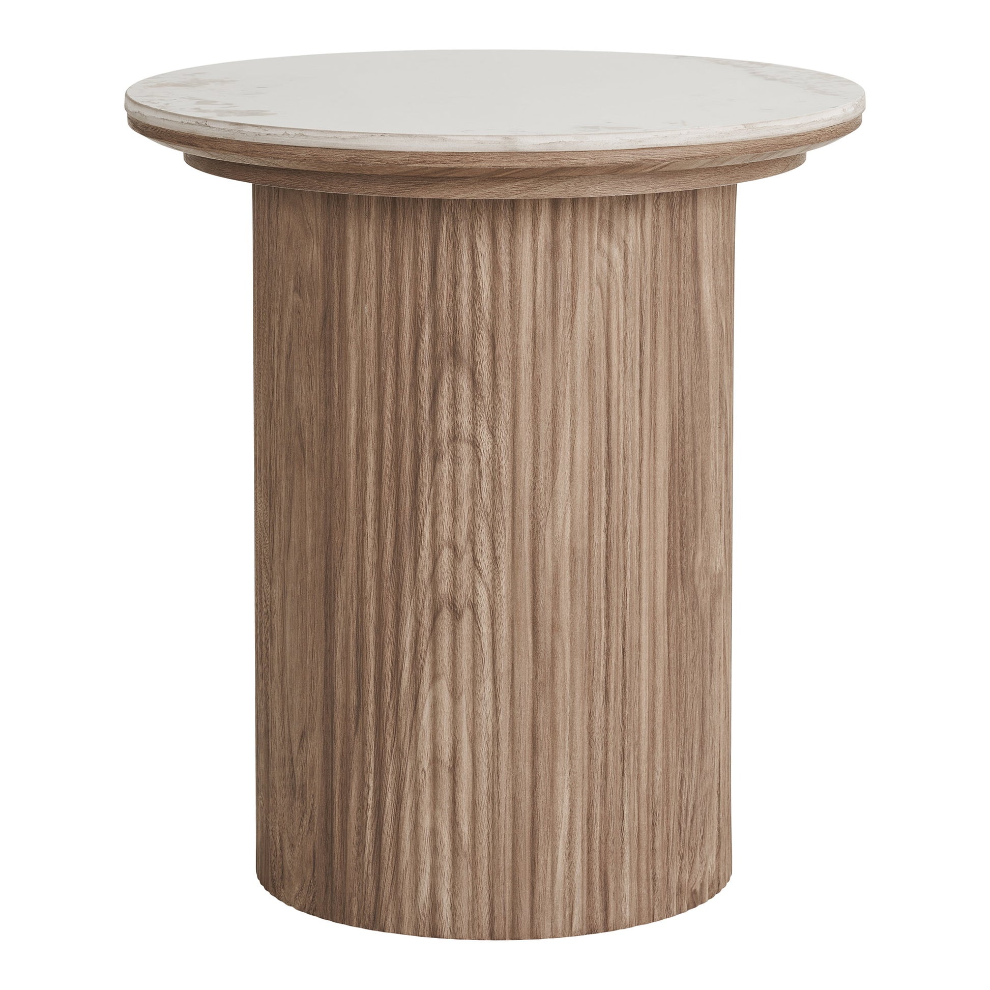 Mesa Auxiliar Atenas - Blanco / Marrón