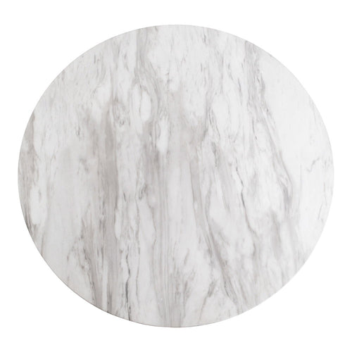Bolzano Bar Table - White / Brass
