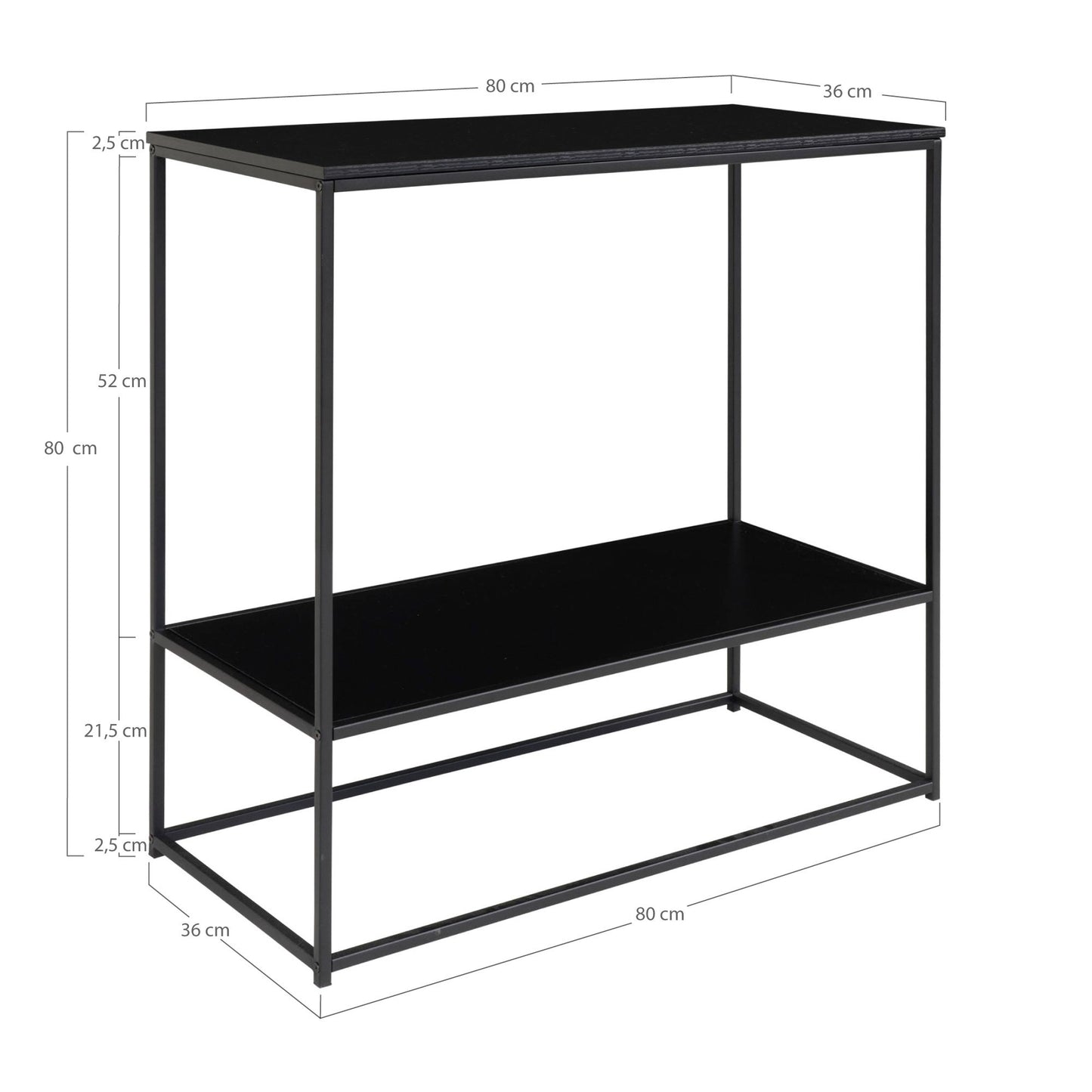 Mesa consola Vita - Negro