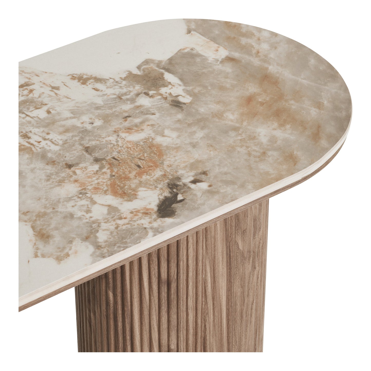 Mesa consola Atenas - Blanco / Marrón