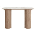 Mesa consola Atenas - Blanco / Marrón