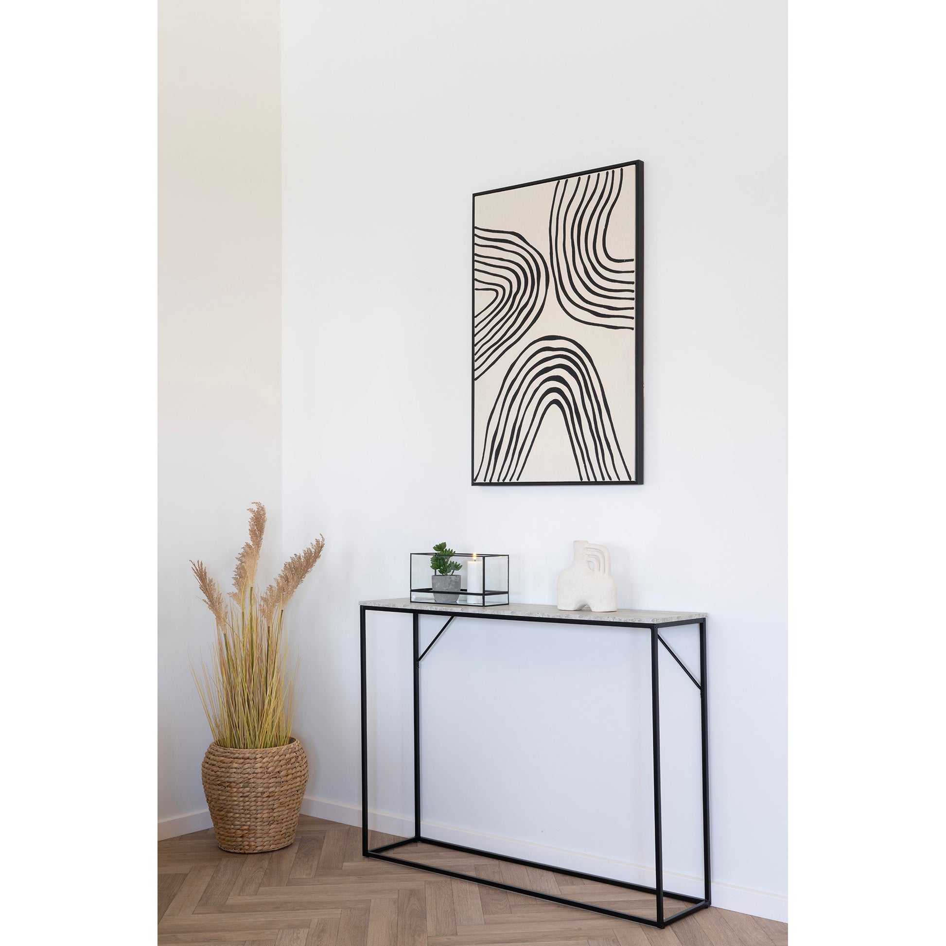 Mesa consola Vita - Negro / Natural