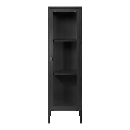 Slim Display Cabinet Brisbane - Black