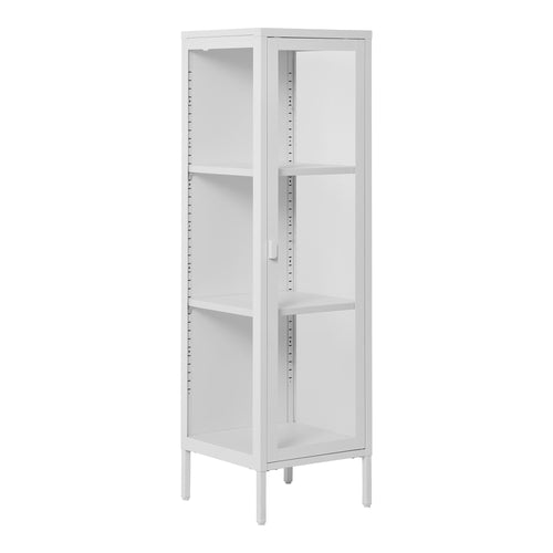 Slim Display Cabinet Brisbane - White