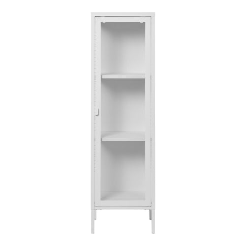 Slim Display Cabinet Brisbane - White