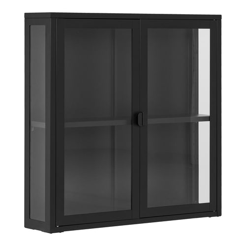 Brisbane Wall-Mounted Display Cabinet - Black