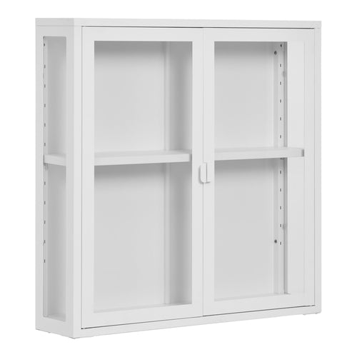 Brisbane Wall-Mounted Display Cabinet - White