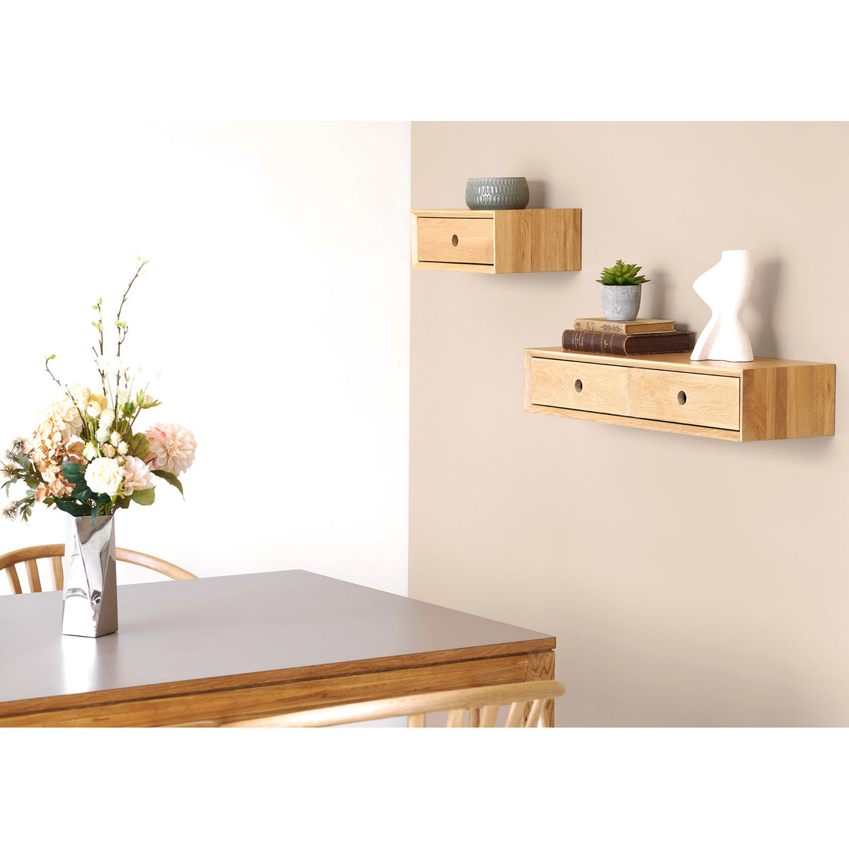 Cómoda de pared Luzern - Roble
