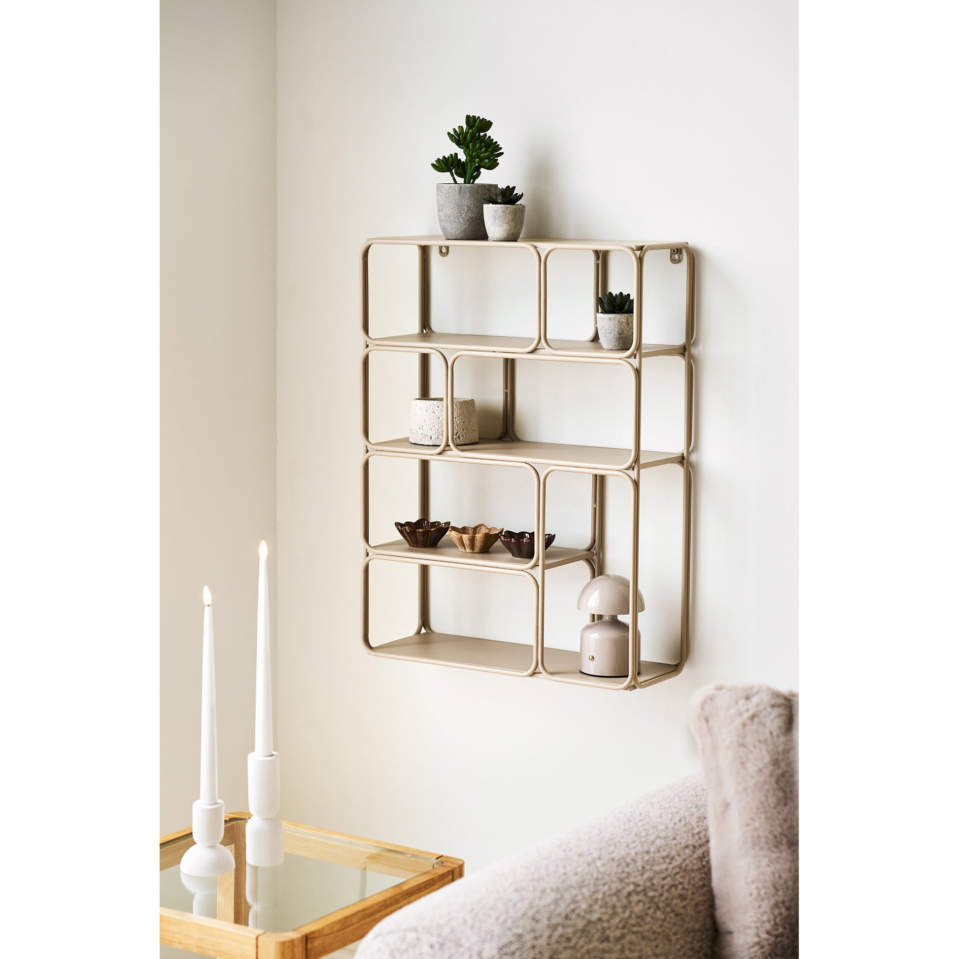 Estante de pared Lanciano - Beige