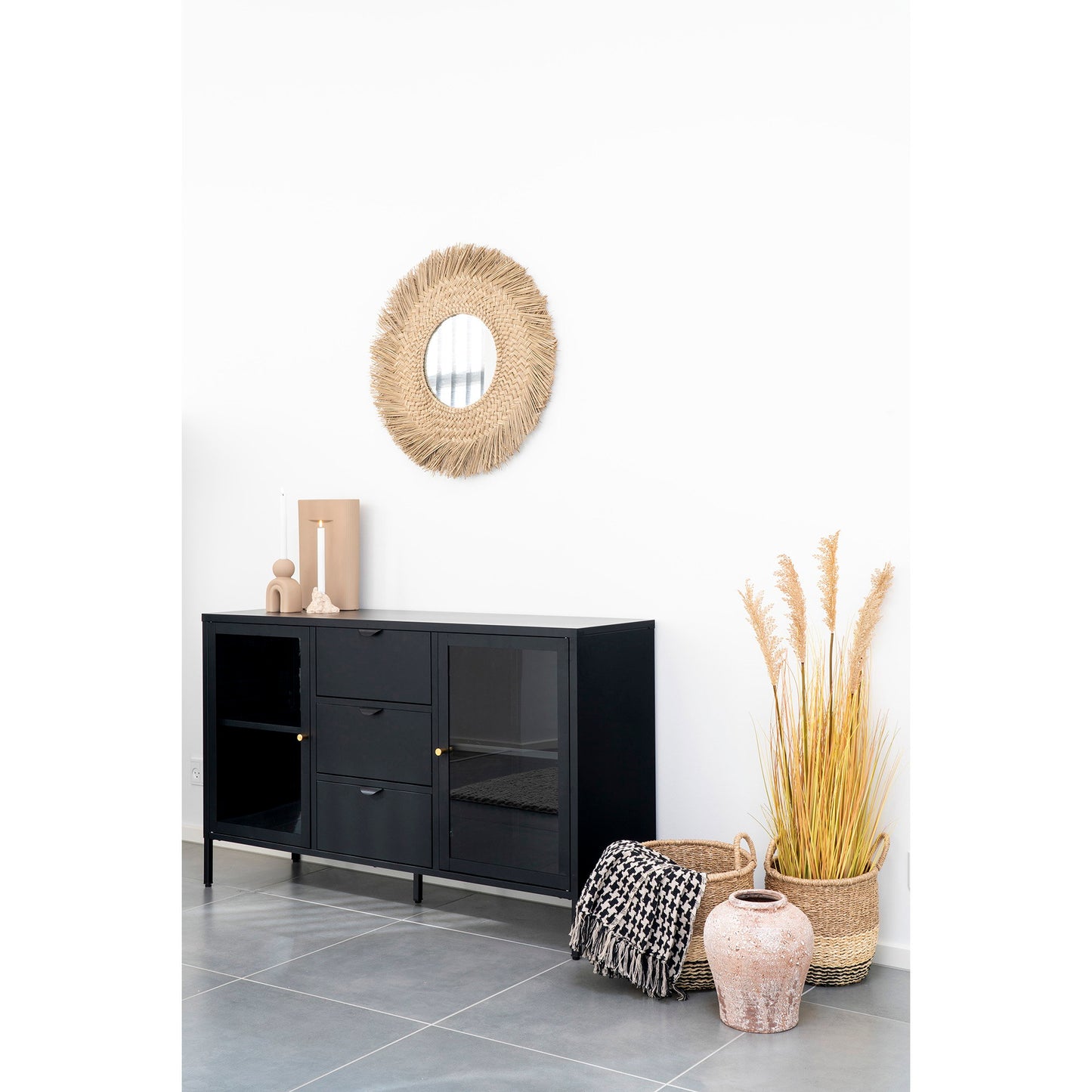 Cuadros laterales - Negro / Beige
