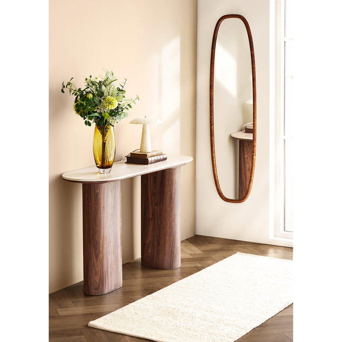 Alfombra de pasillo Bela - Beige