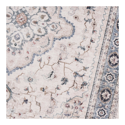 Alfombra de pasillo Havana - Blanco roto / Beige / Azul empolvado