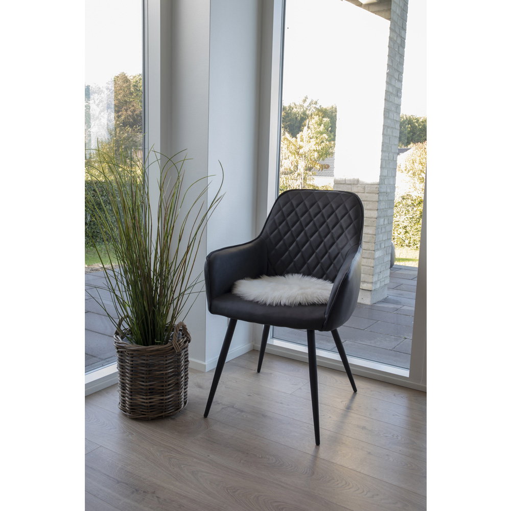 Asiento De Piel De Cordero Artificial - Blanco