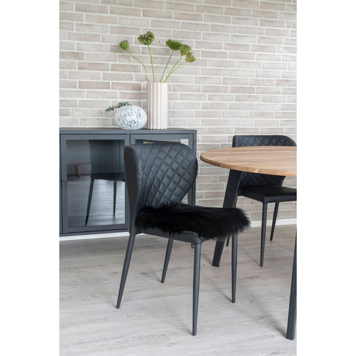 Artificial Lambskin Seat - Black