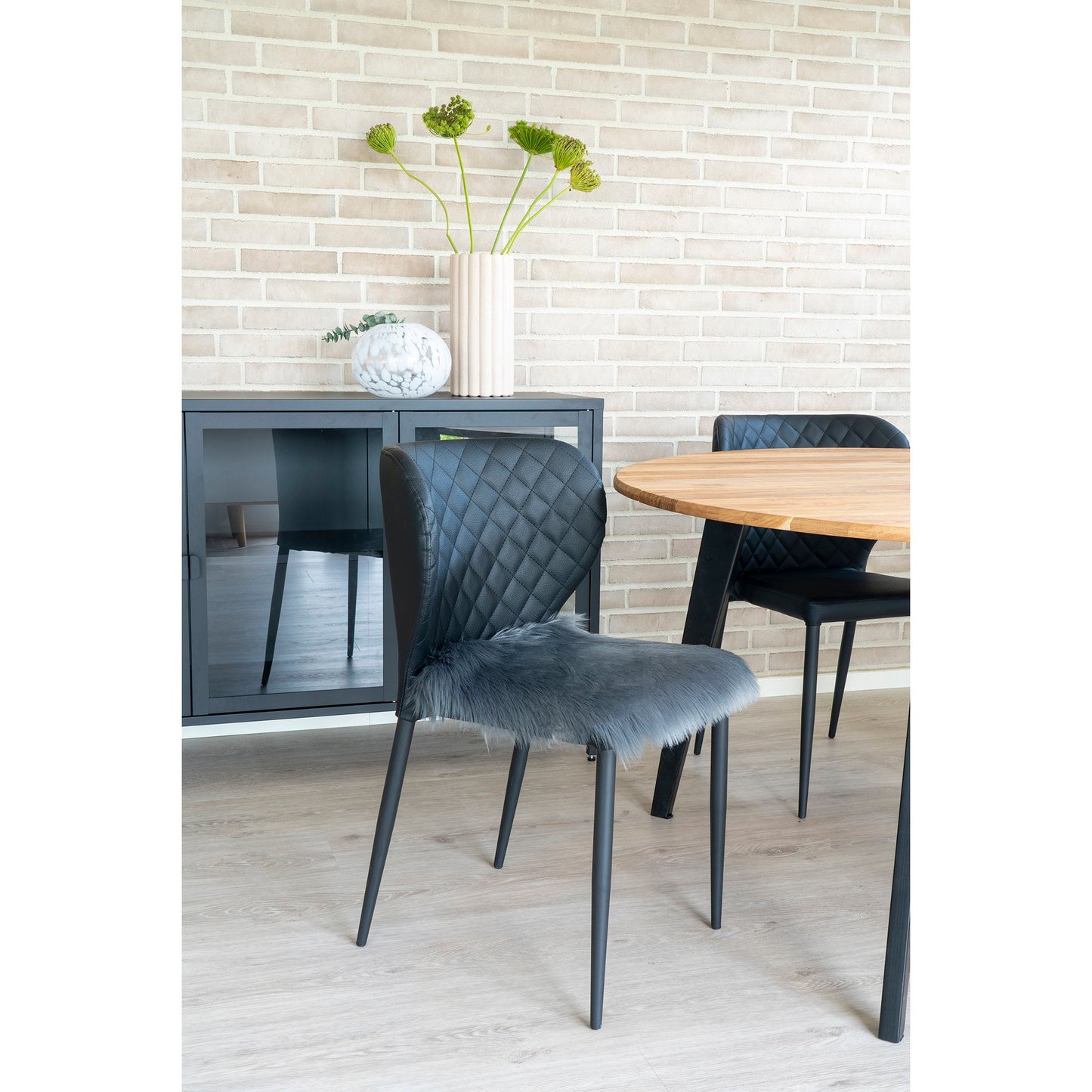 Asiento De Piel De Cordero Artificial - Gris