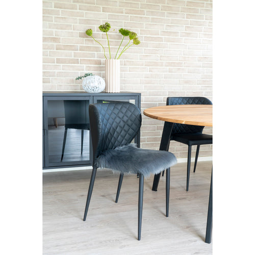 Asiento De Piel De Cordero Artificial - Gris