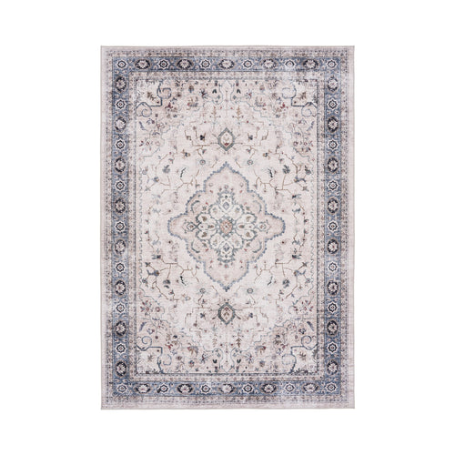 Alfombra Havana - Blanco roto / Beige / Azul empolvado