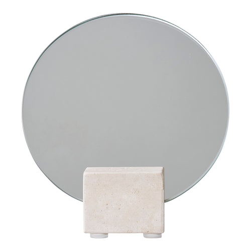 Tabletop Mirror - Beige