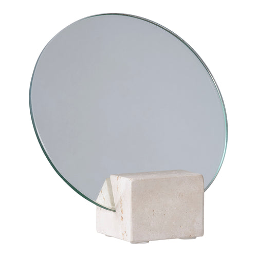 Tabletop Mirror - Beige