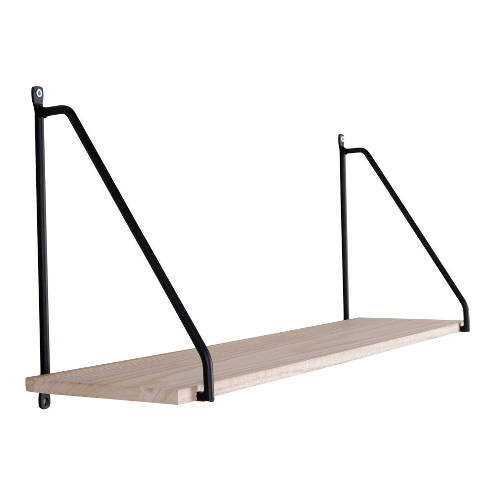 Estante de pared Arnhem - Negro / Natural