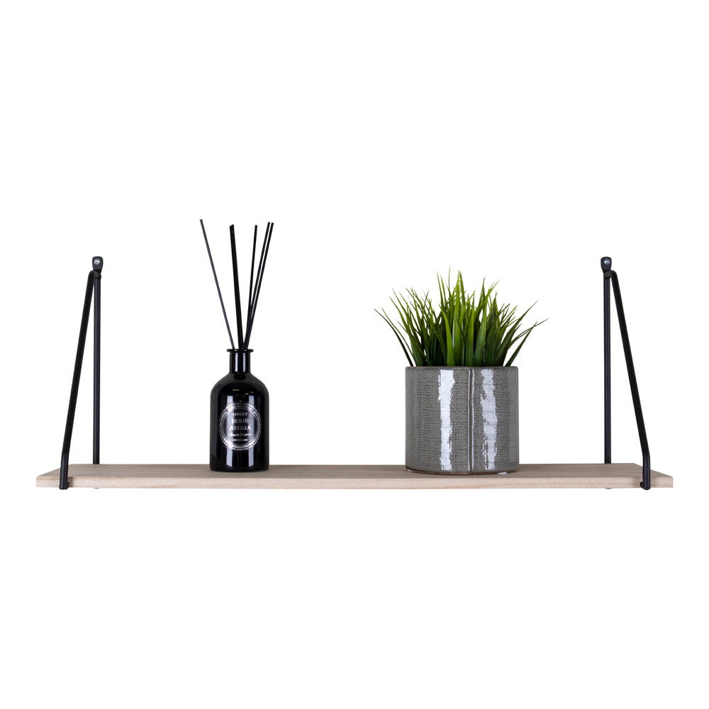 Estante de pared Arnhem - Negro / Natural