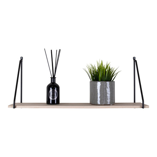 Estante de pared Arnhem - Negro / Natural