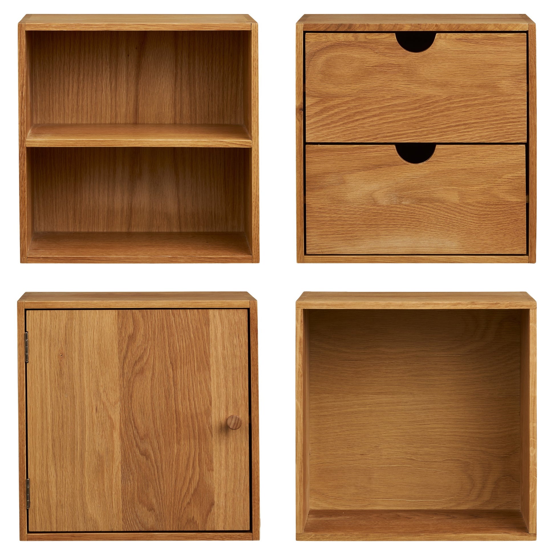 Estantes de pared Townsville, juego de 4 - Natural