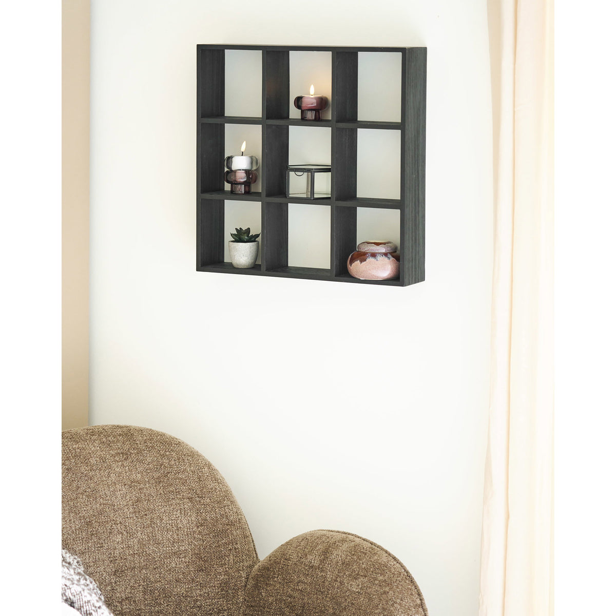 Estante de pared Moss - Negro