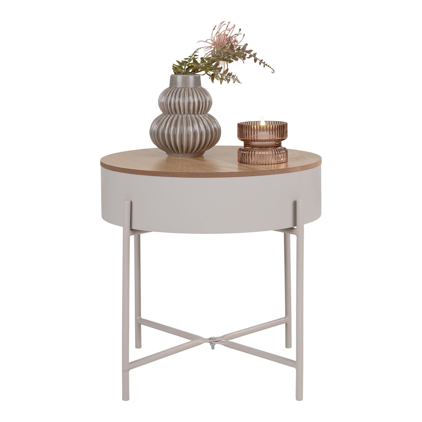 Mesa auxiliar Sisco - Beige