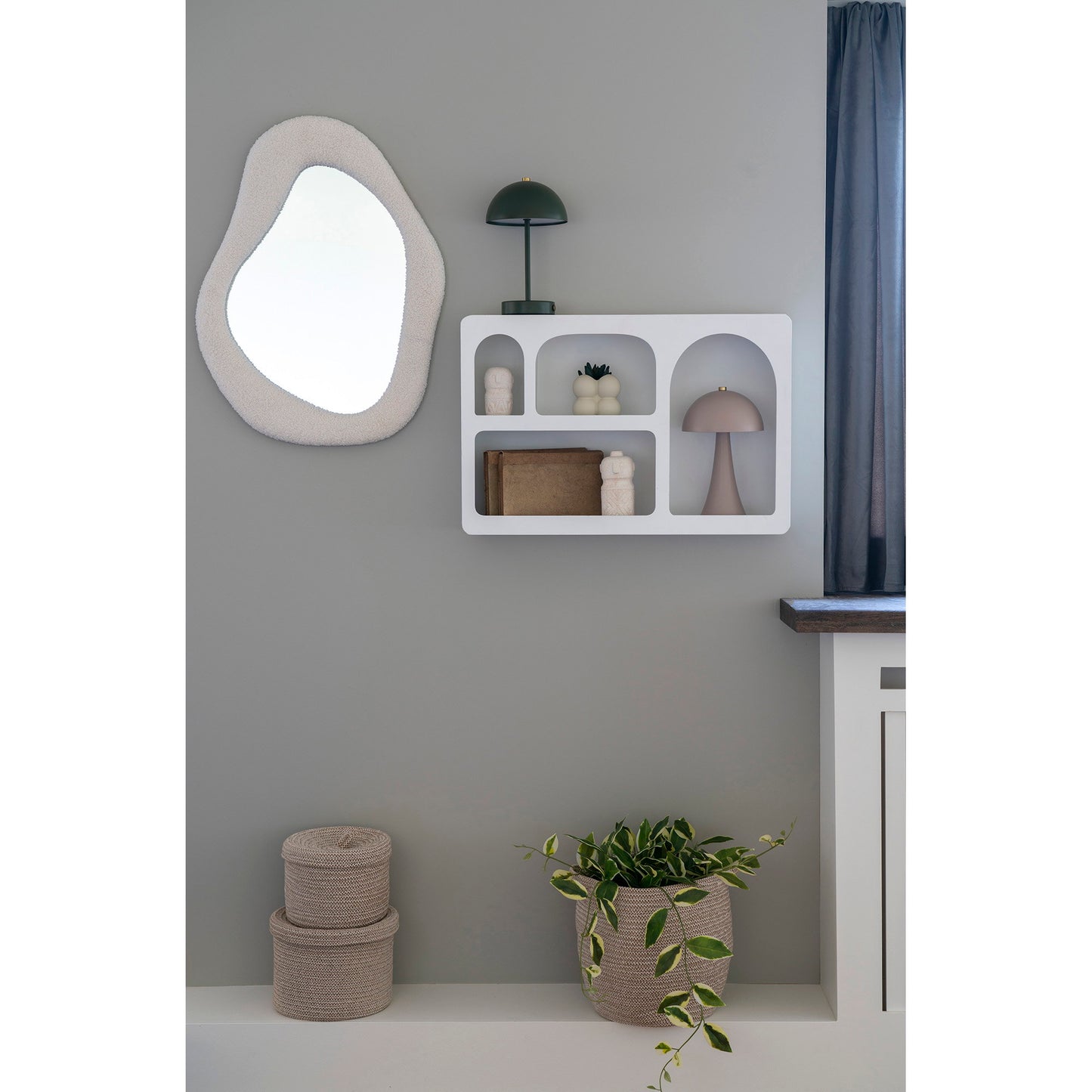 Estante de pared Bryne - Blanco
