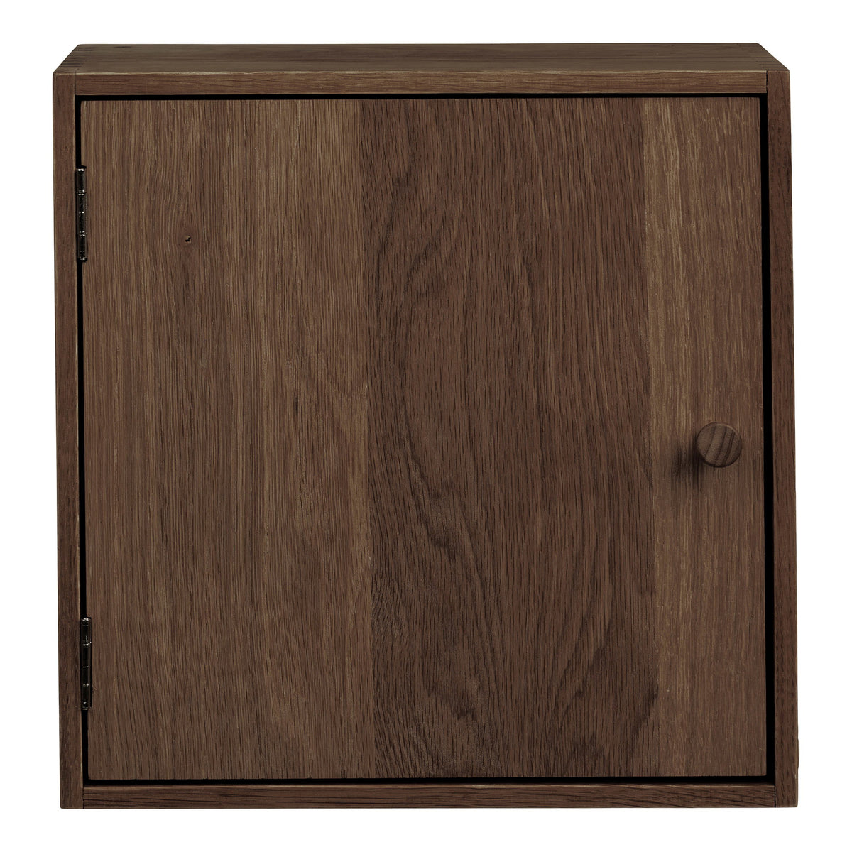 Estante de pared Townsville con puerta - Marrón oscuro